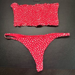 Billabong Red Bikini Set